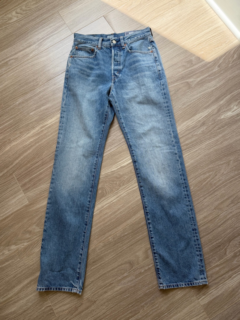 NWT Polo Ralph Lauren Women’s Relaxed Straight Jean Sz 24 Lebec Wash